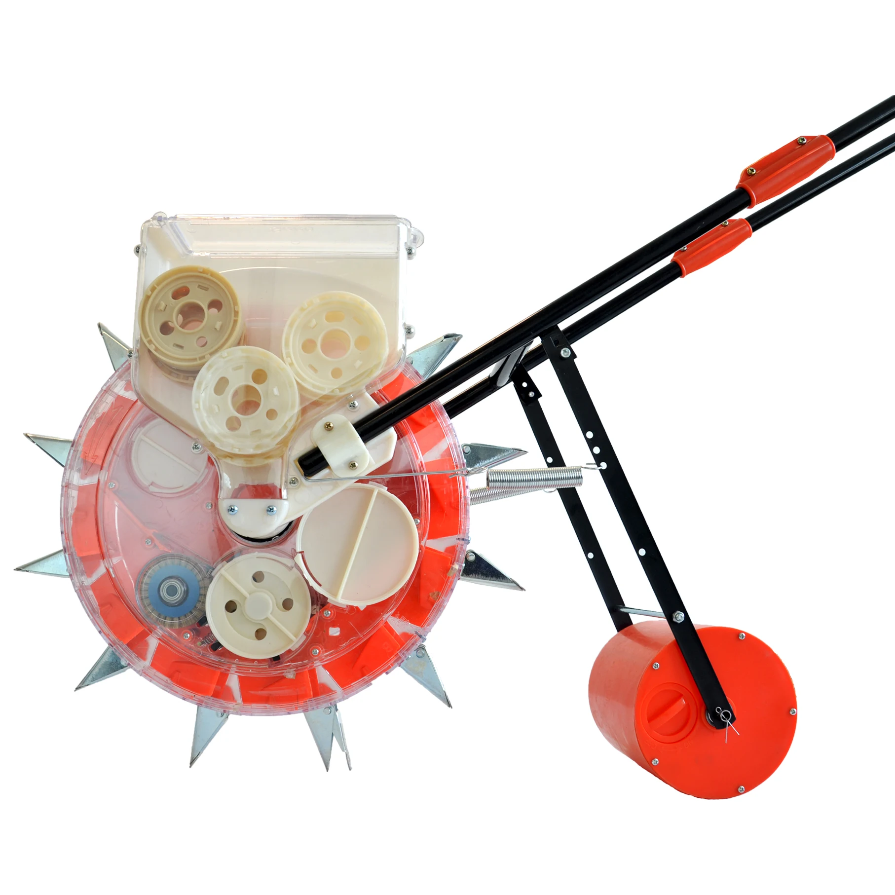 Hand Push Corn Seeder Transparent Plantadeira Agricultural Equipment for Farming Manual Seeders Maize Seeder Tools