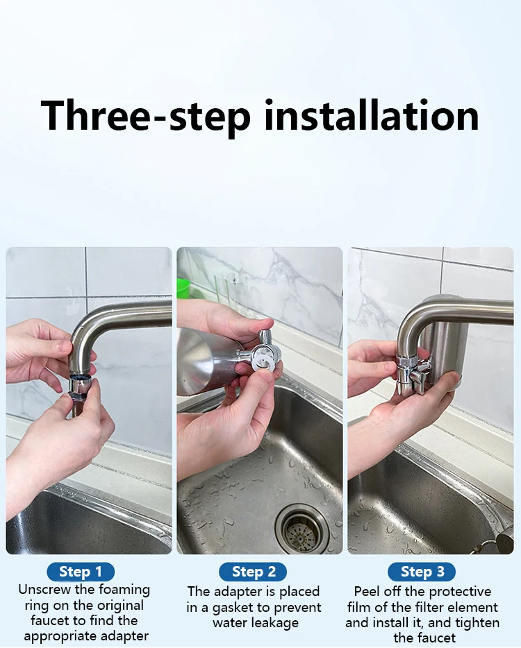 High Quality Household Hotel Manual Water Treatment Purifier Tap Faucet