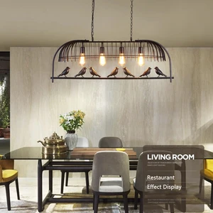 Postmodern Industrial Vintage Hanging Lamp Loft Retro Bar Lamp Simple Creative Art Restaurant Hotel Industry Pendant Light