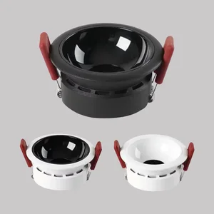 LED Downlight Black White Commercial Circular Ceiling Embedded Downlight