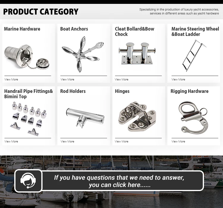 Marine Hardware Boat Yacht Deck Fitting Bollard Mooring Cleat Flush