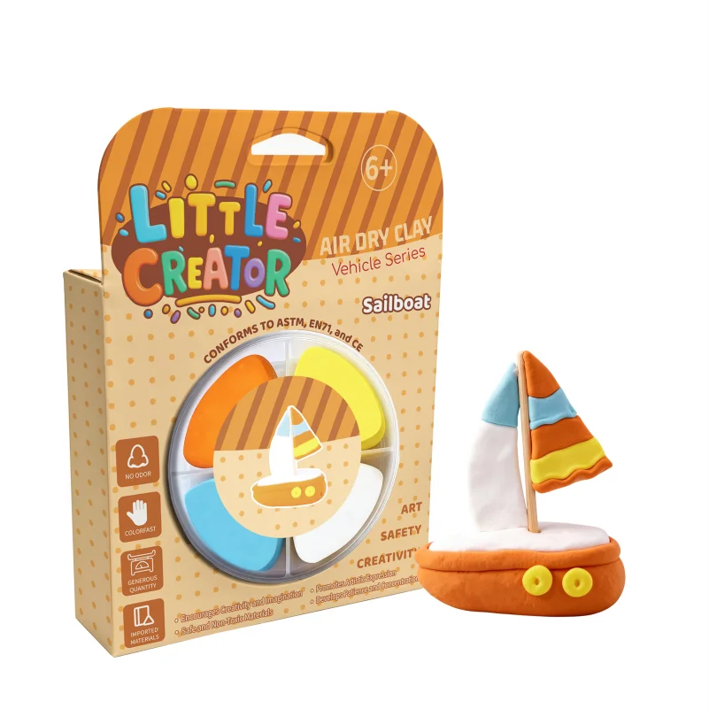 カスタマイズ可能な4色プラスチリン粘土 - 学校のクラフト用に卸売する空気乾燥式・超軽量・柔らかく無毒な子供向け粘土