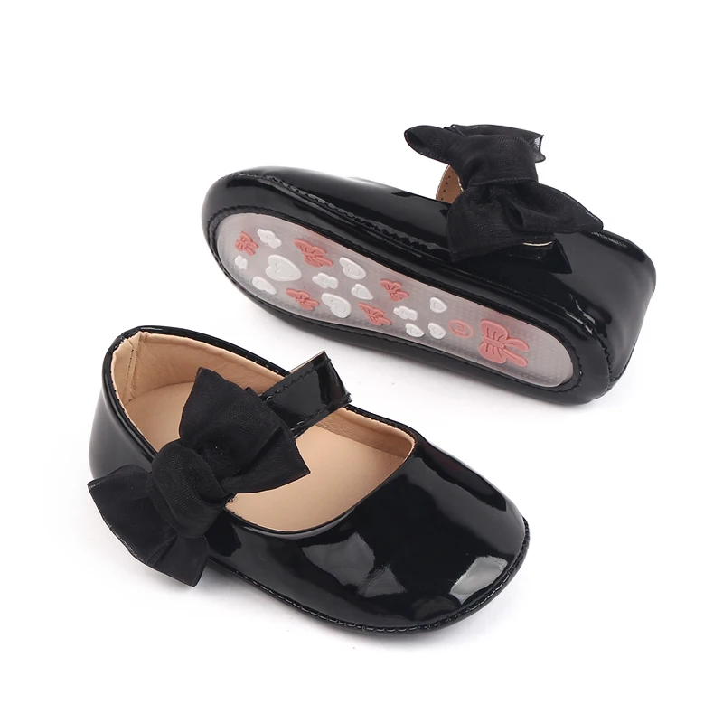 High Quality Soft PU Leather Baby Toddler Girl Shoes Prewalker Girl Princess Shoes 2025 factory