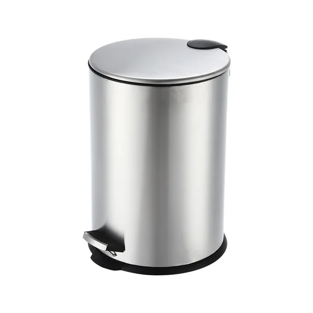 Soft Closed Stainless  Round Trash Can with Foot Pedal Cheap Competitive Price Storage Bucket