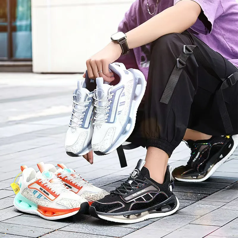 Zari New Arrival Trendy Chunky Platform Wedges Mens Sneakers