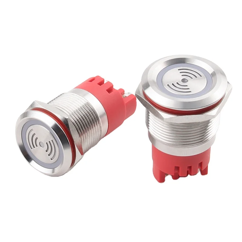 16mm High-decibel and High-loudness Stainless Steel Metal Buzzer with Indication 12/24V/220V
