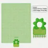 Motif à carreaux verts et blancs