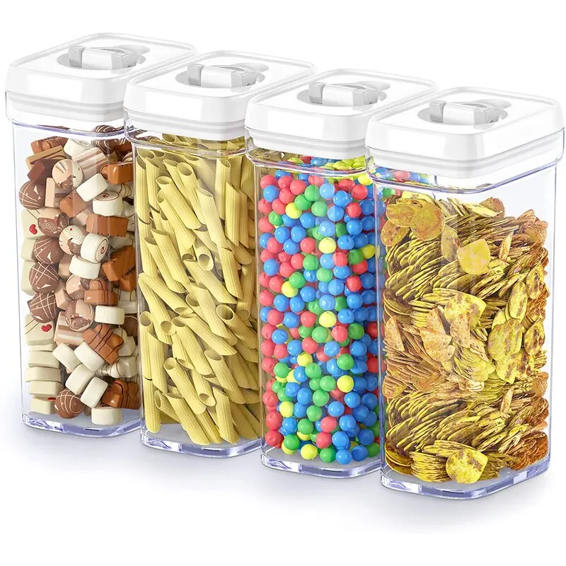 Airtight food Storage Containers. 4 Piece Set.