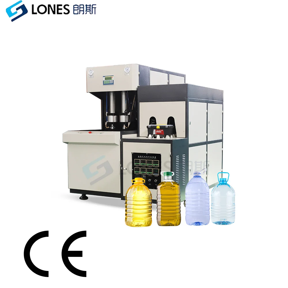 LS-B5L-2 Cavity Plastic Pet Bottle Blowing Mould Machine 1L to 7L PET Plastic Cooking Oil Jar Bottle Blow Molding Machine 600BPH