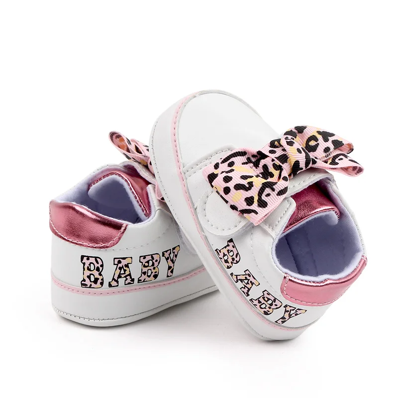 Big Bow Design Fancy Baby Girl Shoes Casual Sport Shoes for Girls factory