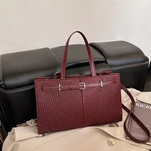 2026 New Fashion Women's Tote Bag Top Handle Crossbody Handbag PU Leather Stylish Ladies Shoulder Bag for Daily