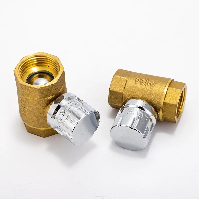 China Professional Supplier Durable Brass Magnetic Locking Ball Valve  High Pressure Female Threaded Water HA-1050 manufacture