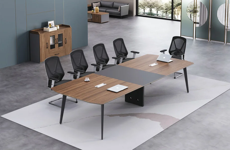 Meeting Room Table Set Design Presidential Meeting Table Minimalist Foldable Wood Office Furniture Panel Picture Color 2 Years