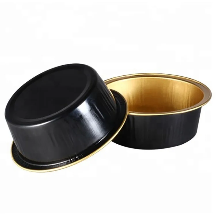 product 25ml 08oz foil cup disposable aluminum foil food tray  foil container smooth surface storage tray freezer safe foil container-1