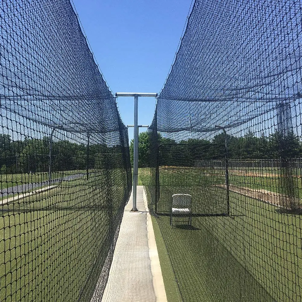 BN09Aポリエチレンツイストノット野球バッティングケージネット、プロ