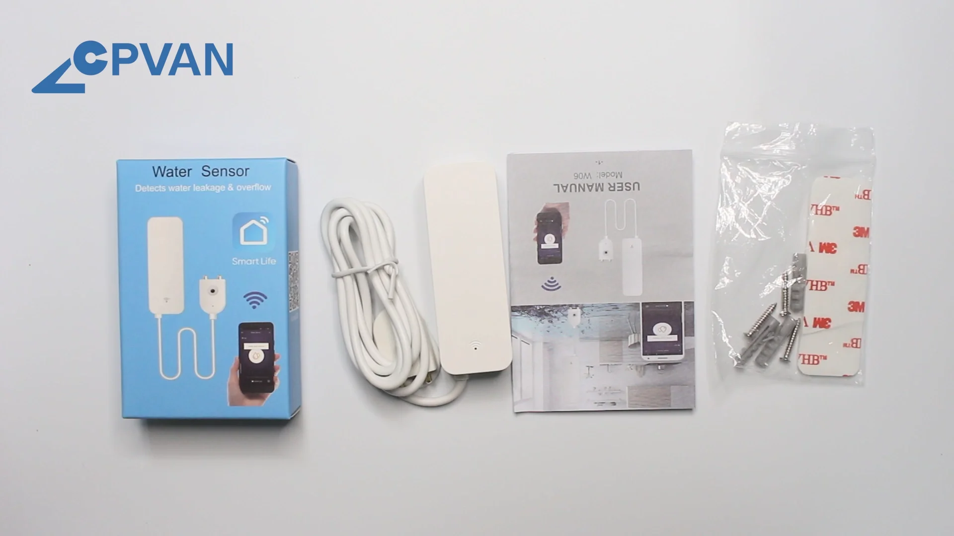 Tuya Smart Wifi Flow Leakage Detector Ip66 Waterproof Water Immersion