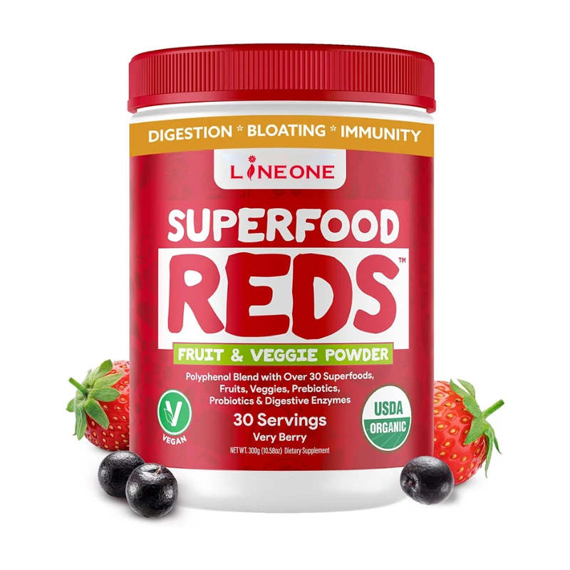 Търговски опции OEM Organic Mix Berry Powder Red Super Food Blend Powder Private Label Superfood Powder