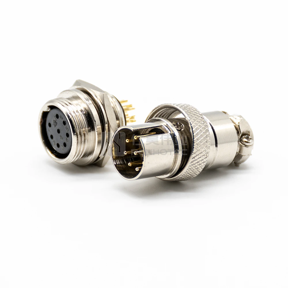 GX16 Connector Reverse 8 Pin 8Pin IP65 Male Plug Female Socket