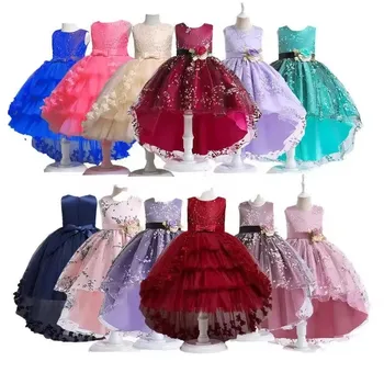 Latest Hot Selling Kids Clothing Children Birthday Party Dress Evening Party Dress For Baby Girls