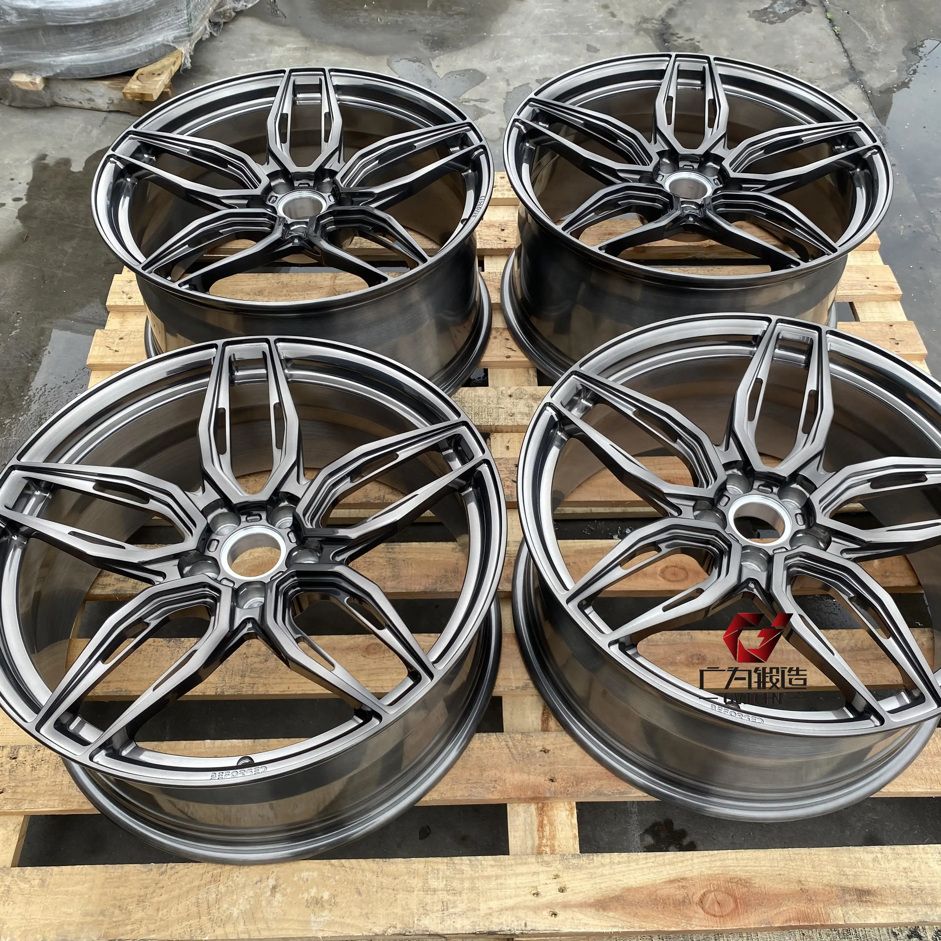 GVICHN Custom 16 17 18 19 20 21 22 inch 6061 T6 Forged Alloy Wheel Rim 5x112 5x114.3 5x120 Multi Spoke Passenger Car Wheels