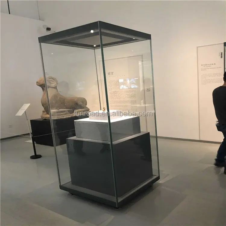empty museum display case