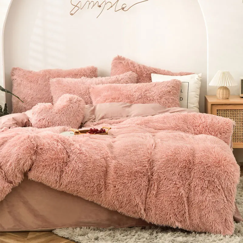Wholesale Fluffy Bedding Sets Winter Microfibre Bed Sets Tanzania