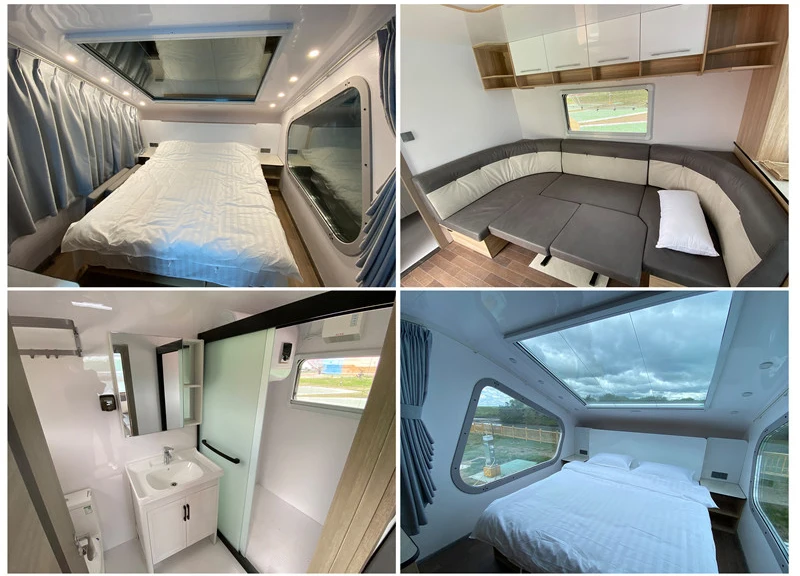 33ft Large Family Caravan Luxury Caravane With Double Bed And Two