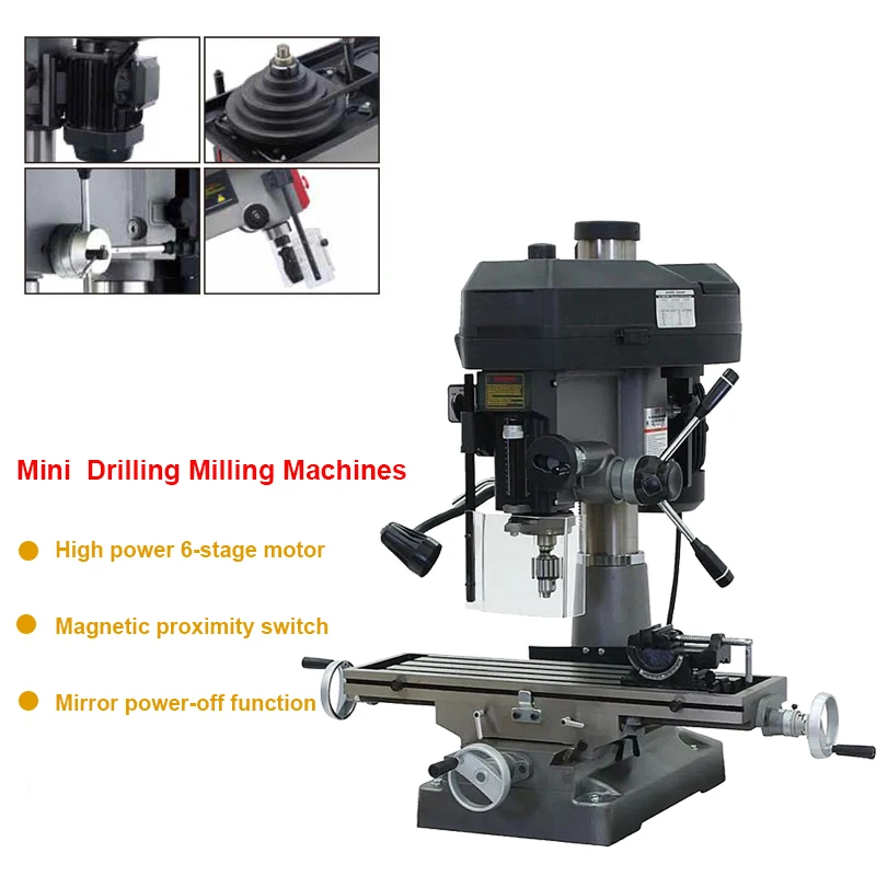 High-accuracy Spindle Taper Manual  Universal Accurate Position Grinding Vertical Mini Metal Drilling Milling Machines