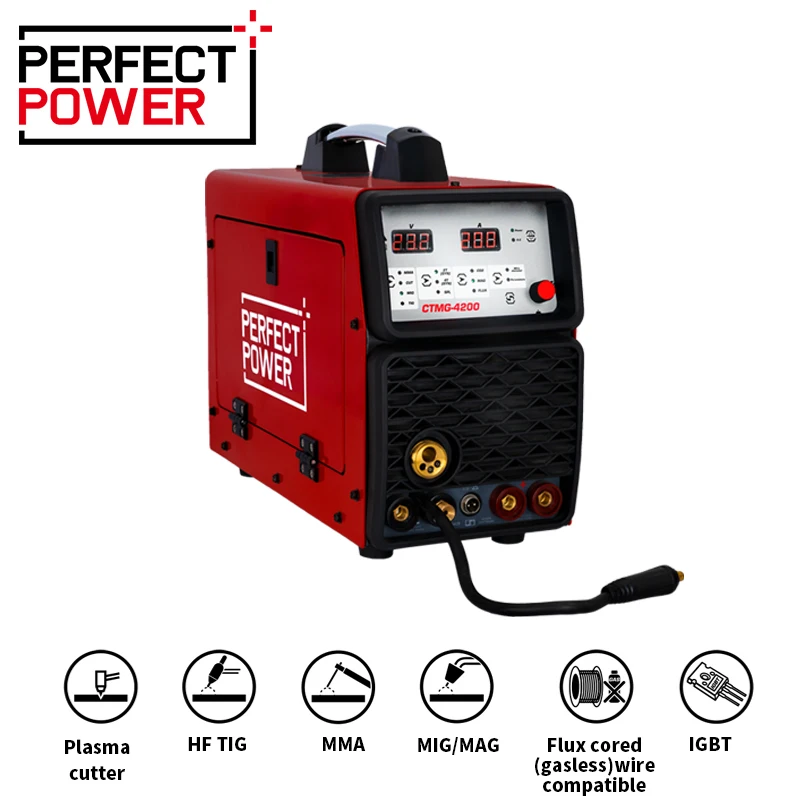 5 in 1 Plasma Cutter Plasma Welding Machine Flux Core Welder Welding Cutting Machine Mig Tig Mma 3 in 1 Welding Machine