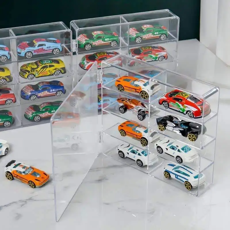 Acrylic Model Car Protector Toy Storage Wall Mounted or Tabletop Land 1/64 Car Die Cast Display Case