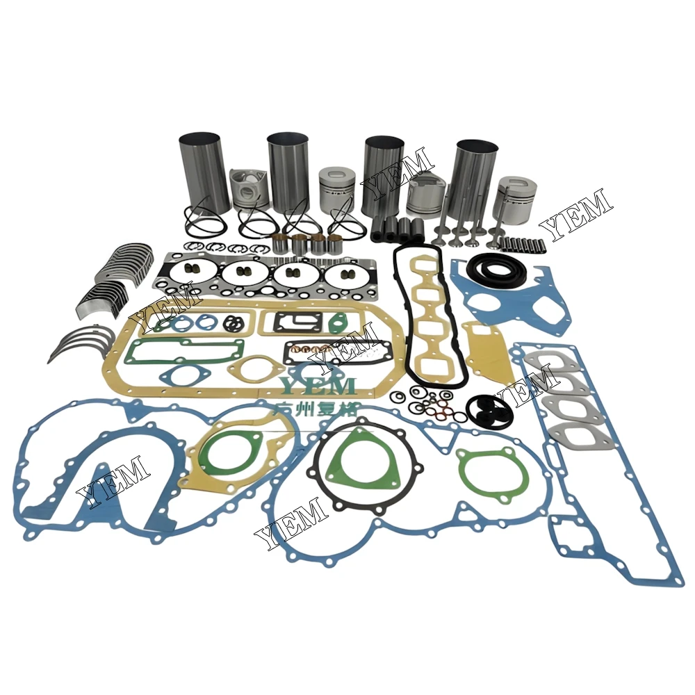 Engine Rebuild Kit 4BC2 Cylinder Liner and Gasket Kit With Bearing Valve Guide for Isuzu 6