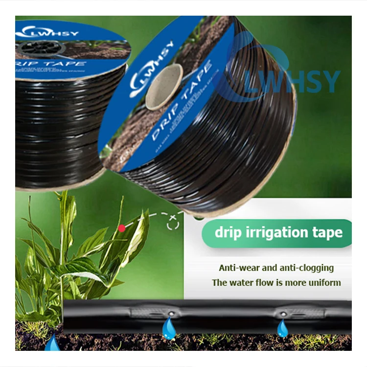 Factory Direct 16MM drip tape drip line Plastic Irrigation Tape  for Garden Water Hose Drip Irrigation