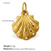Pave Clam Shell
