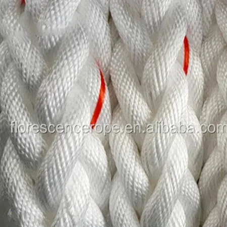 53mm 8 رشته پلی استر دریایی طناب لنگر 220m کویل 0
