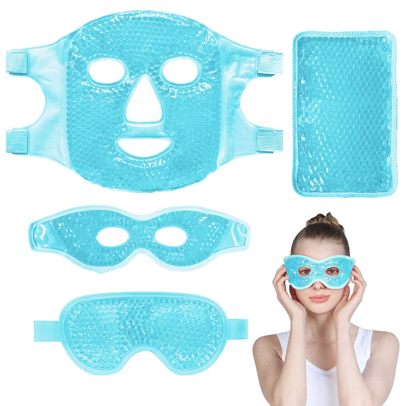 wholesale reusable eye gel mask cold pack hot cold compress dark circles eye mask