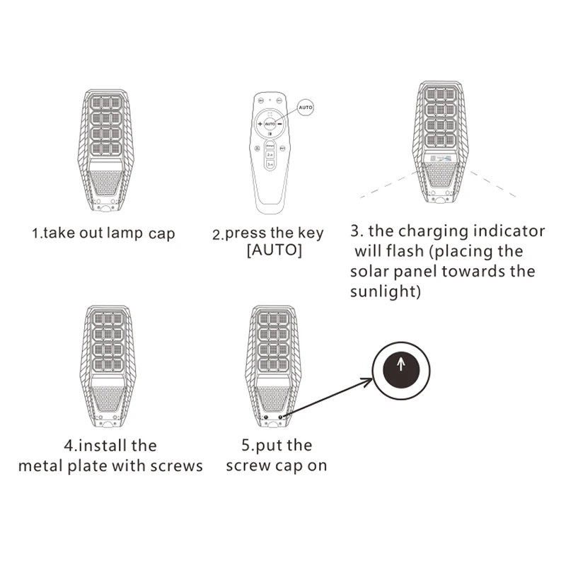 300w All In One Standalone Led Solar Powered Integrated Street Flood Wall Light Outdoor Waterproof High Quality factory