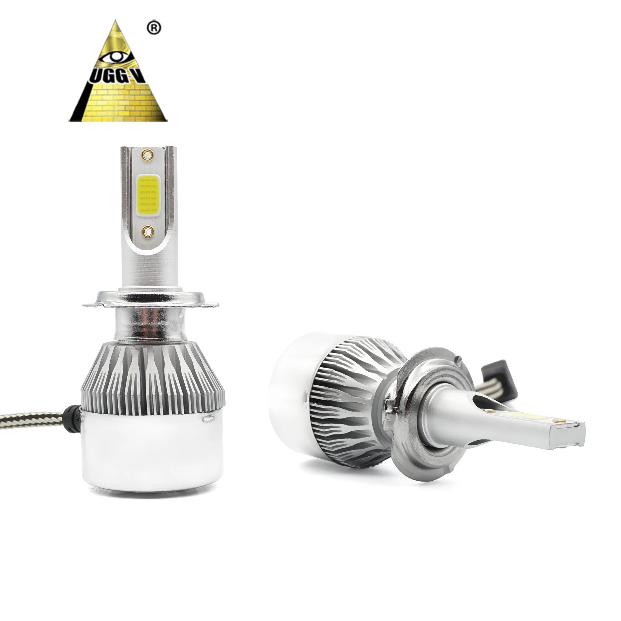 Faro LED Auto C6 LED Headlight 9005 HB3 9006 HB4 H11 H7 LED Light H1 H3 Auto Car LED Headlight 6000K for Faro LED Auto Bulbs EV