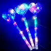Transparent heart long stick