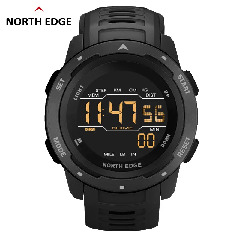 NORTH EDGE Hot Sale Multifunktions-Smartwatch Sport Digital Armbanduhr  Herren Stoppuhr Wasserdichte Schwimm-LED-Uhren Reloj