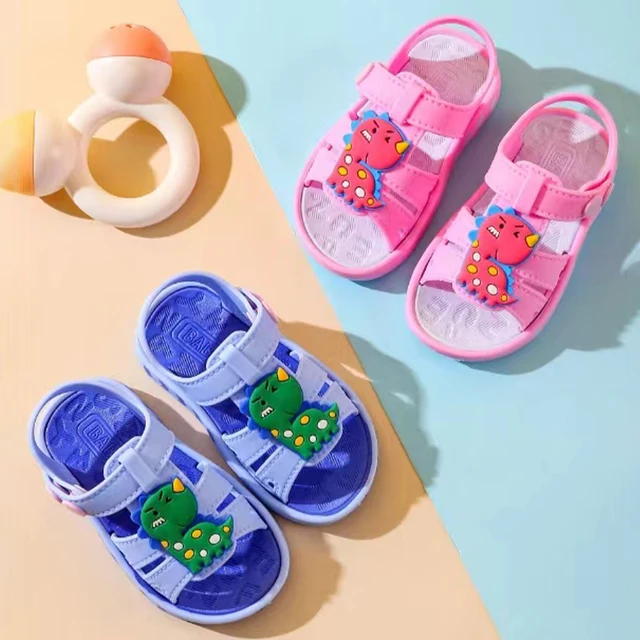 Summer Fashion Boy Toddler Shoes Dinosaur Sandals Versatile Trendy Anti slip Comfortable Cool Baby Sandals