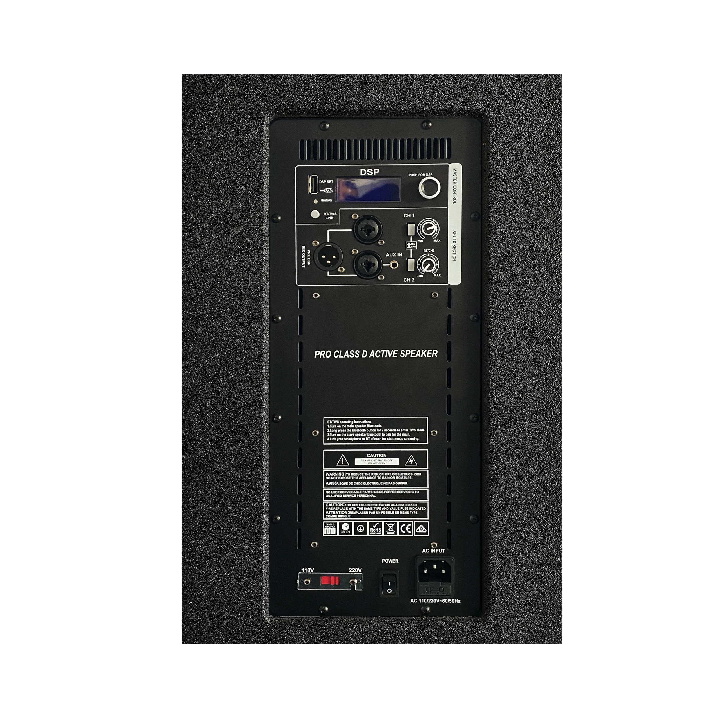 Accuracy Pro Audio AC22 Patent Modular Design Dj Stage 800W Subwoofer PA Sound System Active Power Column Floor Speaker Box