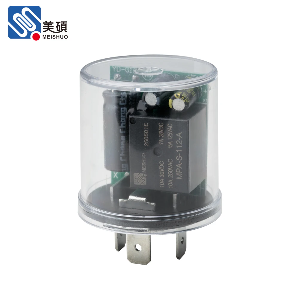 For Smart LED Flasher Relay 12V Miniature 3 PIN Sealed Protection Constant Flash Rate Load Size Independent Nickel-plated