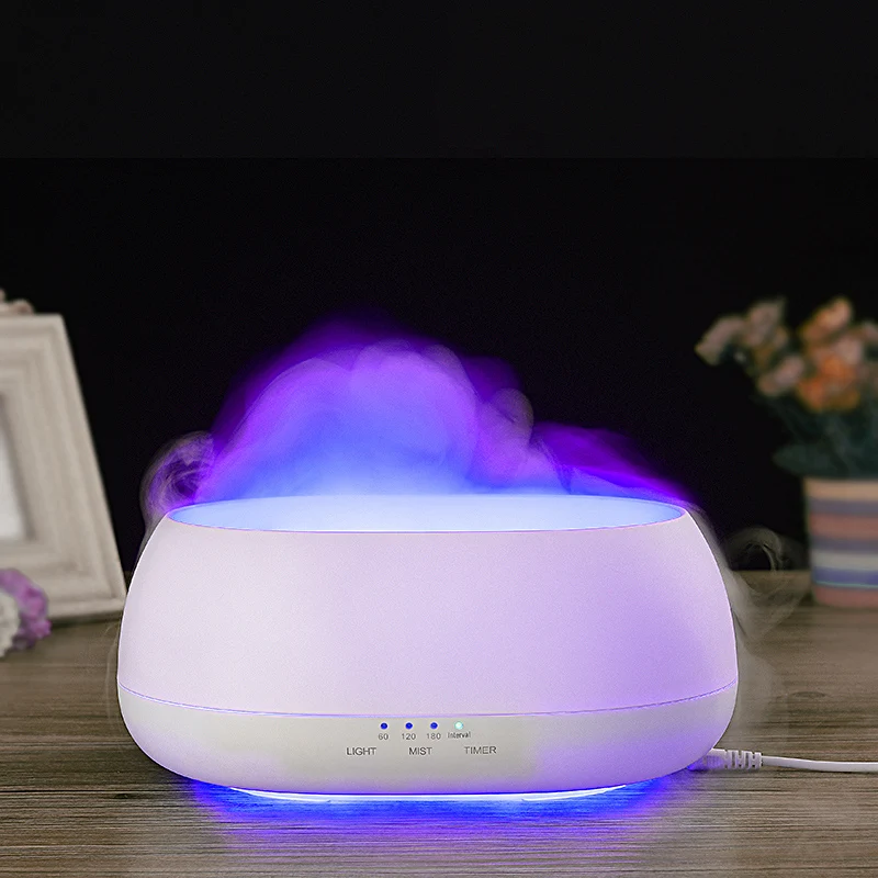 Homefish 2021 Portable Led Light 500ml Aroma Essential Oil Diffuser Car