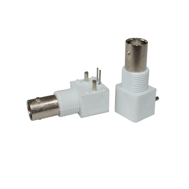 product factory cheap bnc kwe white glue connector bnc female connector right angle pcb mount bnc connector for sale-3