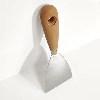 Customized Factory Stainless Steel Industrial Grade Paint Scraper Wood Handle Decoration Cleaning Tool-Customizable Putty Knife
