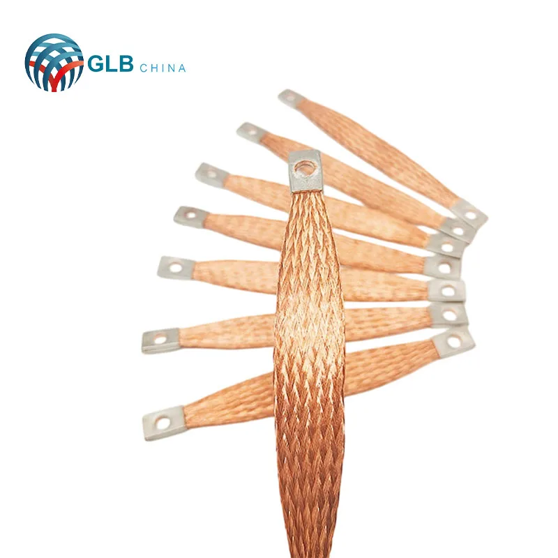 High Quality Pure Copper Flexible Ground Strap Braided Copper Thermal Busbar for Electrical Hardware Supplier