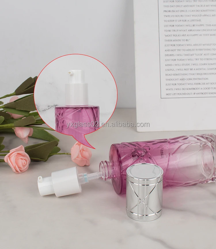 Luxury Unique design cosmetic glass bottle set irregularity shape glass jar bottle Skincare cosmetic packaging suit container supplier