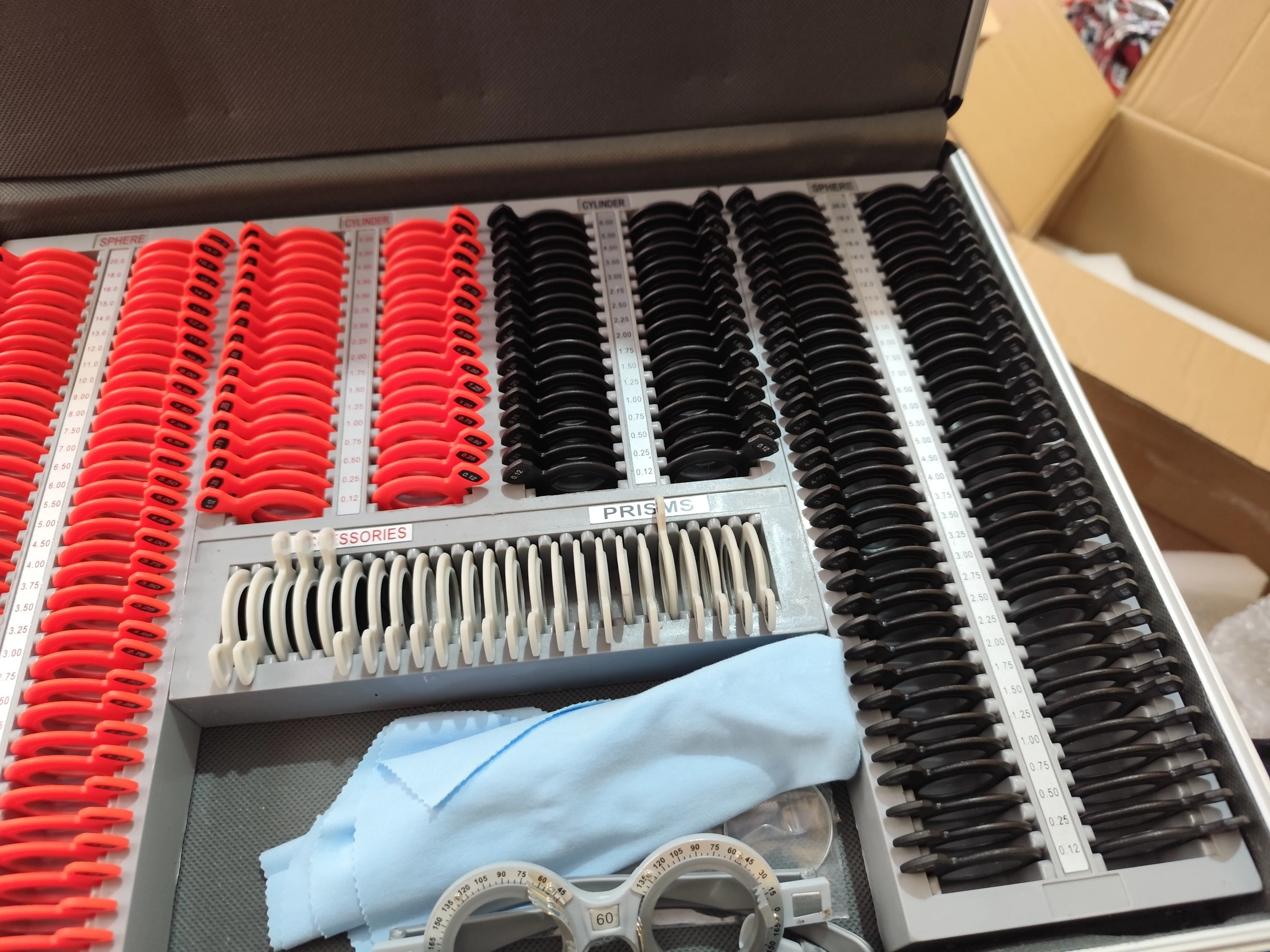 Optometrist Trial Lens Set, SL-232, Plastic Outer Ring, High-precision Lenses