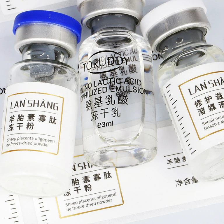 Custom Logo Design Hologram Test E Pharmaceutical Injection Peptides Bodybuilding 10ml Vial Labels