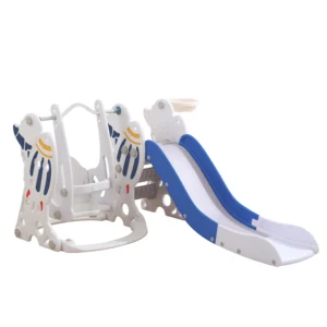 Indoor PE Plastic Playground Slide with Swing for Toddlers' Playhouse Garden Kindergarten Park Amusement Use